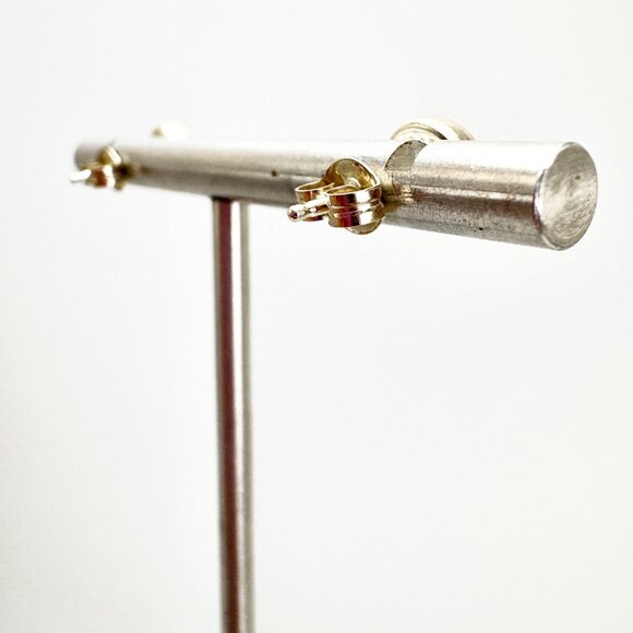 Sterling Silver 925 Blue Turquoise Stud Earrings 7mm Round - Picture 8 of 9